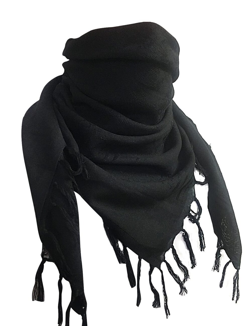 6718 Cotton Shemagh Scarf Military Tactical Desert Keffiyeh HeadScarf Arab